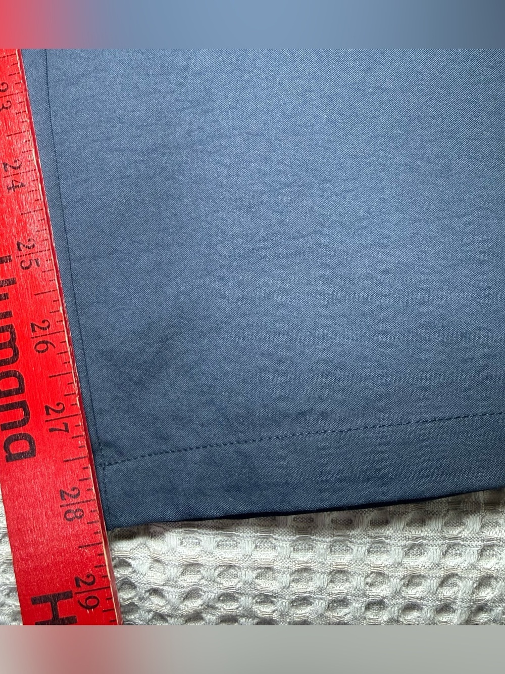 Tahari Men’s Navy Blue Solid Flat Front Casual Pants 30" Waist Pockets Button - Picture 2 of 10